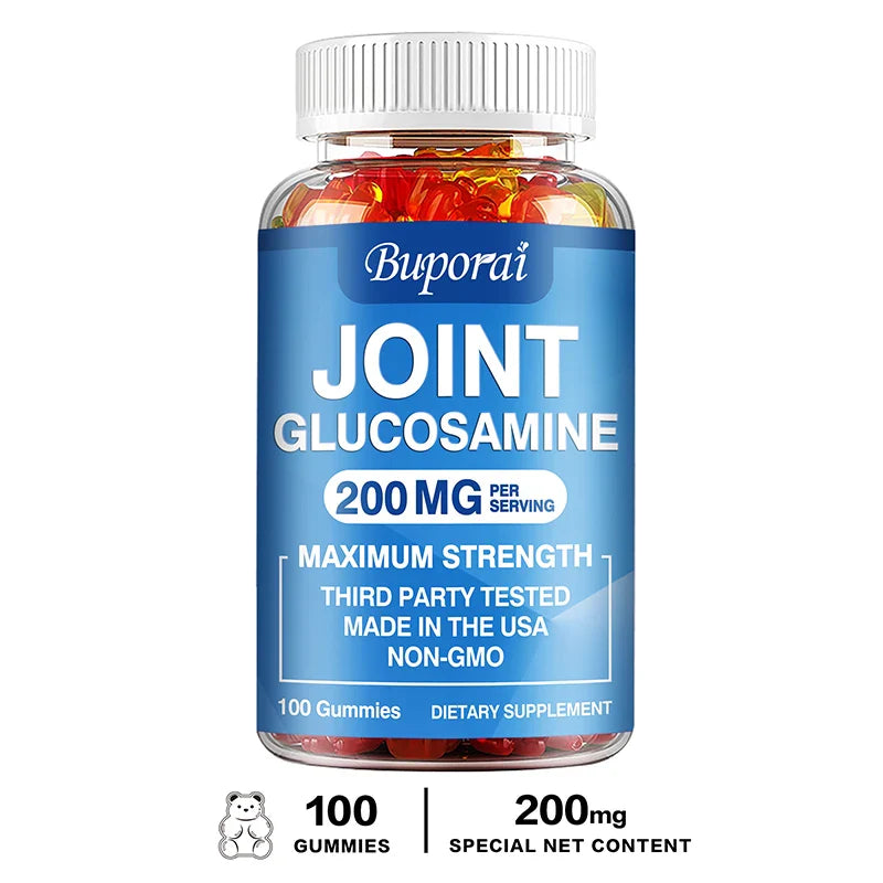 Glucosamine Chondroitin Gummies - Bones Joints Supplements, Joints Cartilage Health, Muscle & Nerve Pain