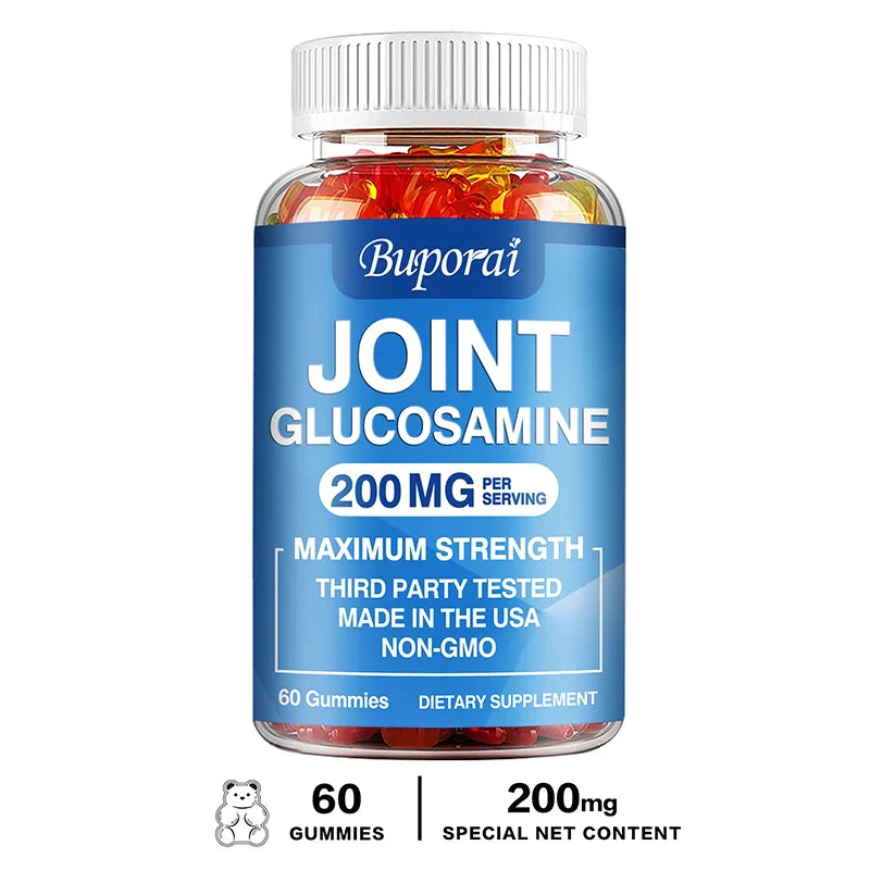 Glucosamine Chondroitin Gummies - Bones Joints Supplements, Joints Cartilage Health, Muscle & Nerve Pain