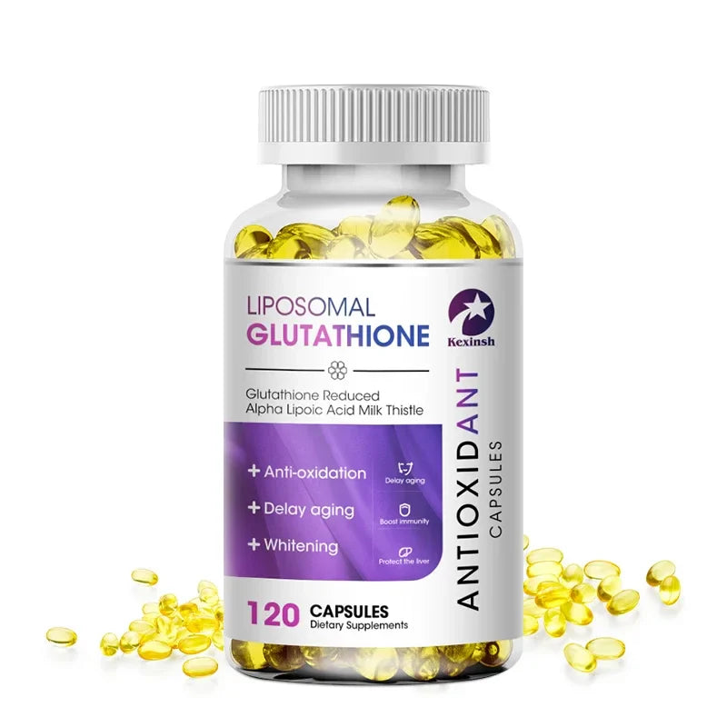 Glutathione Skin Whitening Supplement - Glutathione Capsules Anti-Aging Antioxidant, Skin Nutrition Detox Immunity
