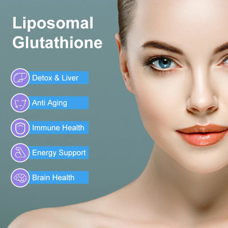 Glutathione Supplement Support Whitening Skin & Anti-aging and Boost Immune, Provide Cell Energy, Freckle Removing