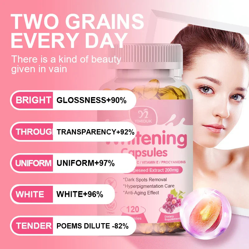 Glutathione With White Tomato Glutathione Whitening Capsules Anti-aging Anti-oxidation Shiny Skin