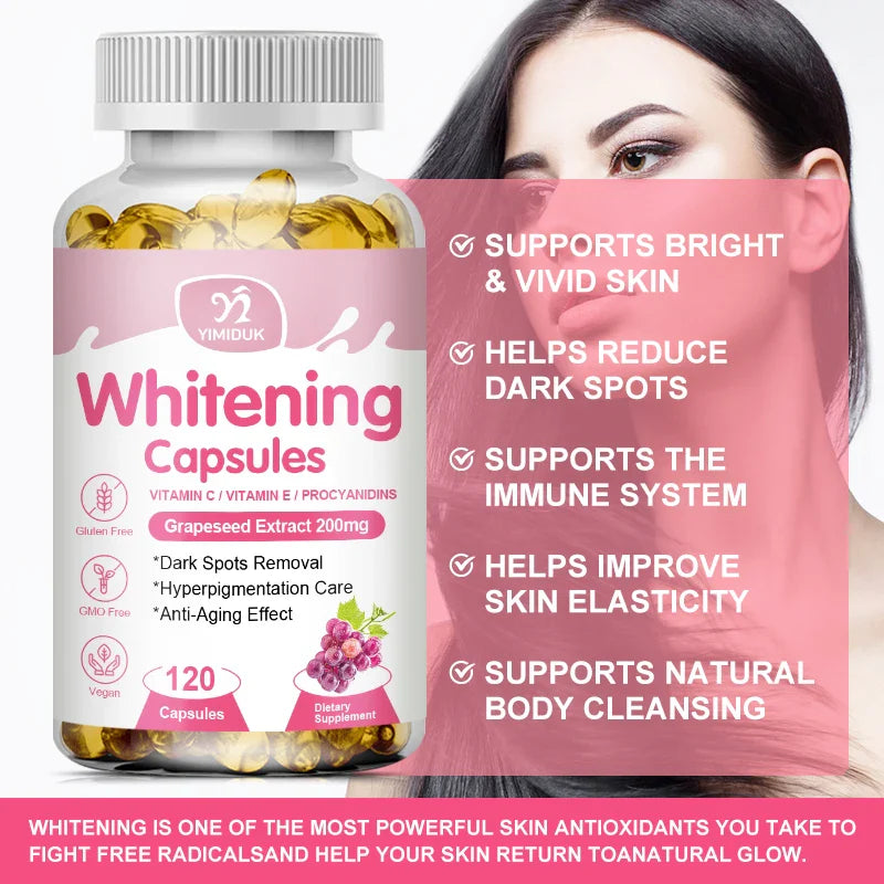 Glutathione With White Tomato Glutathione Whitening Capsules Anti-aging Anti-oxidation Shiny Skin