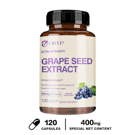 Grape Seed Extract Capsules - Skin Whitening, Wrinkle Reduction, Antioxidant, Anti-aging