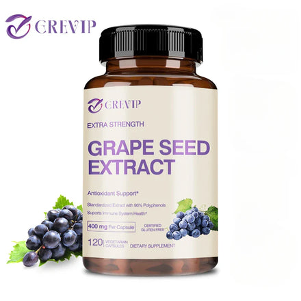 Grape Seed Extract Capsules - Skin Whitening, Wrinkle Reduction, Antioxidant, Anti-aging