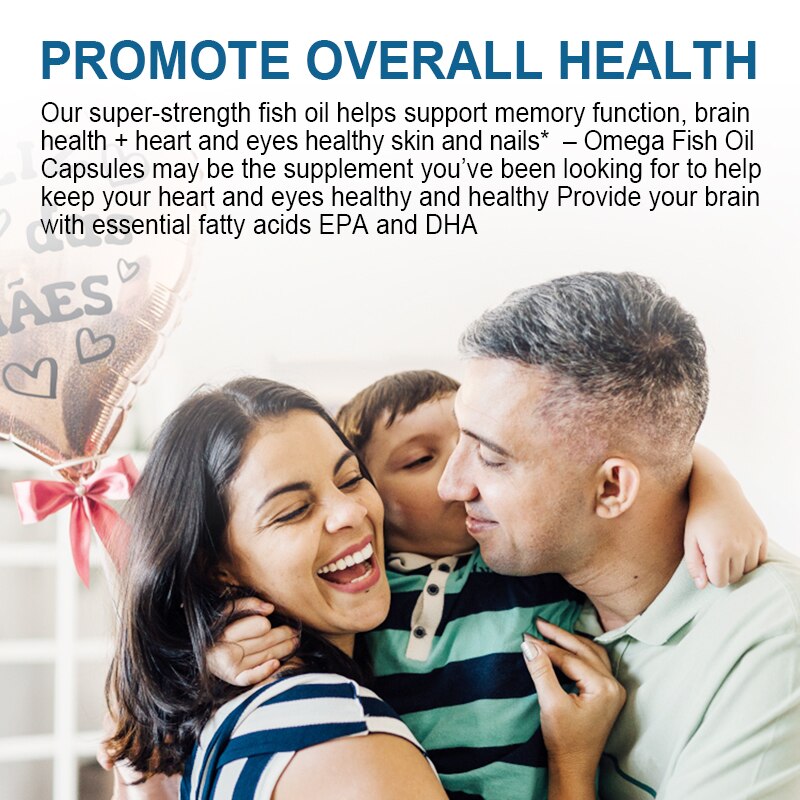 Greenpeople Omega 3 Fish Oil Capsules EPA DHA for Joint Skin Eye Heart Bone Healthy Detox Weight Loss Slimming Diet Supplement