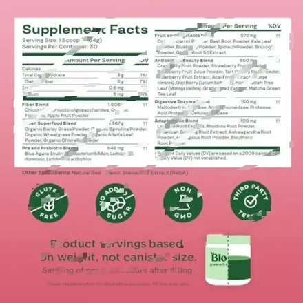 Greens & Superfoods Powder, Probiotics for Digest Health Kiwi