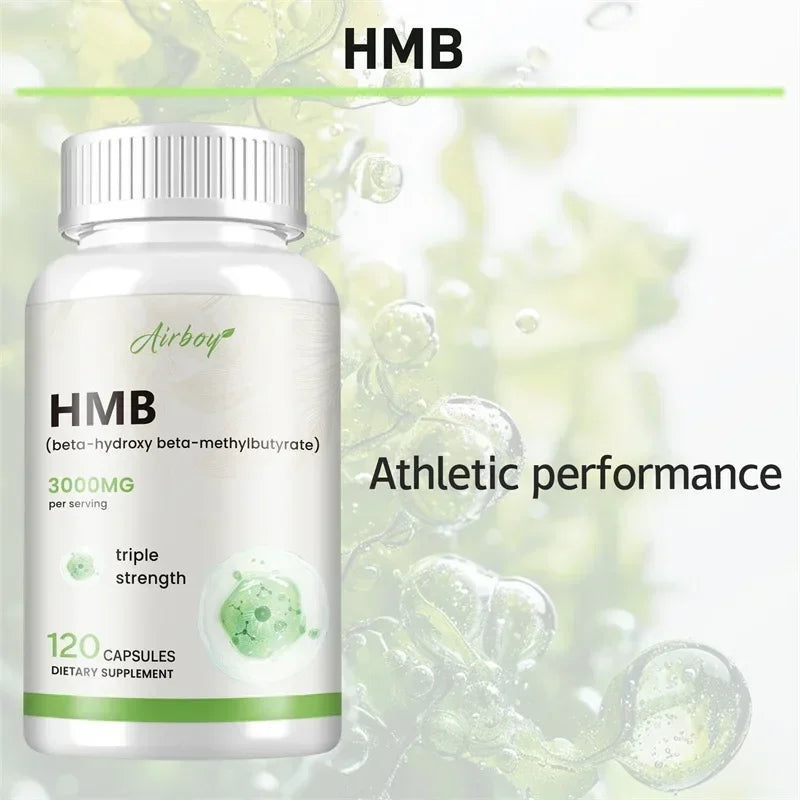 HMB Supplementation - Improves Exercise Intensity and Endurance, Promotes Blood Circulation, Muscle Growth and Reduces Injuries