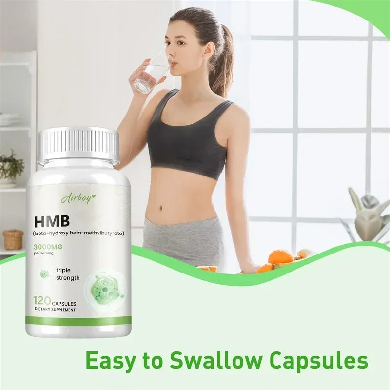 HMB Supplementation - Improves Exercise Intensity and Endurance, Promotes Blood Circulation, Muscle Growth and Reduces Injuries