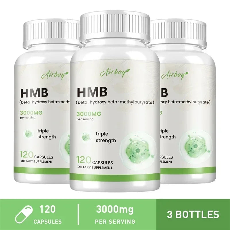 HMB Supplementation - Improves Exercise Intensity and Endurance, Promotes Blood Circulation, Muscle Growth and Reduces Injuries