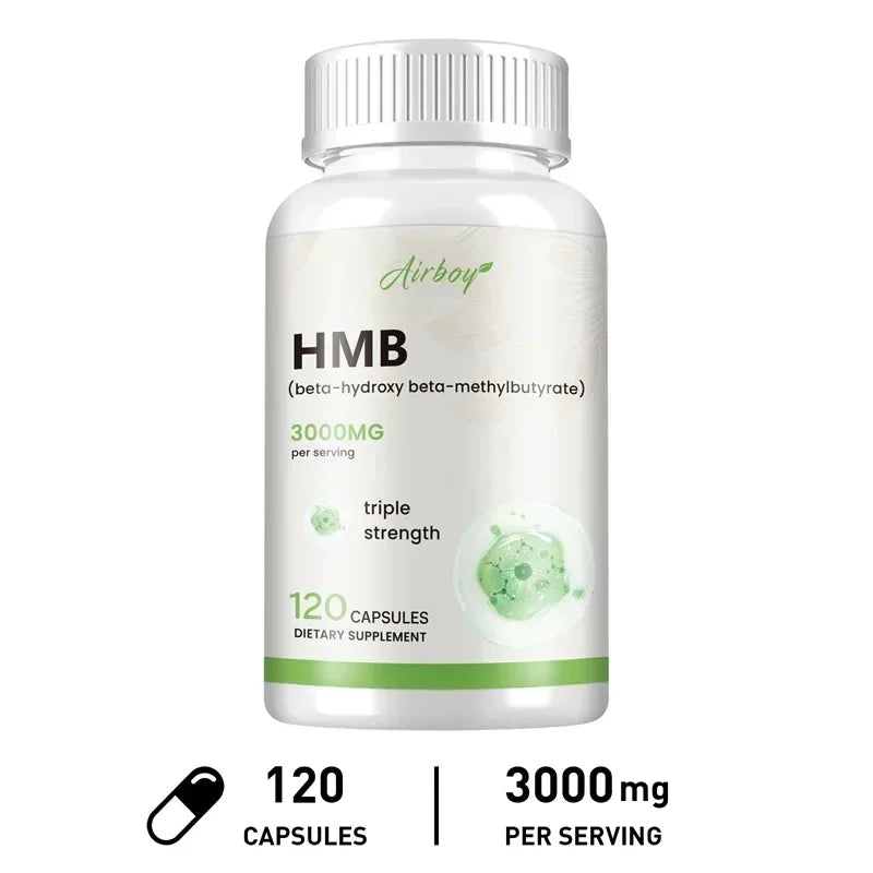HMB Supplementation - Improves Exercise Intensity and Endurance, Promotes Blood Circulation, Muscle Growth and Reduces Injuries