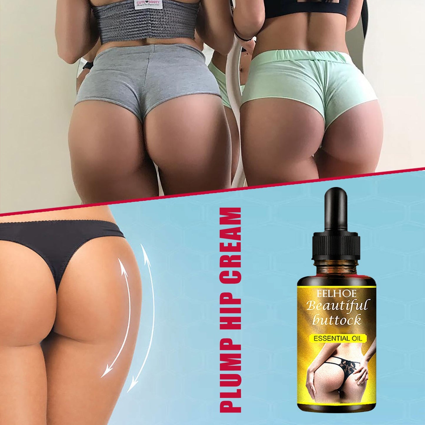 Hip Lift Enlargement Pure Natural Oil For Buttocks Up Massage Oil Body Care Essential Oil Butt Increased Sexy Nice Buttocks 30ml