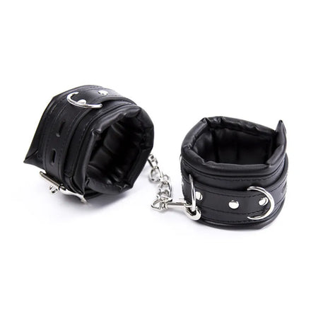 Handcuffs Neck Collars, Soft Padded Hand Cuffs Ankle Cuffs, BDSM Cosplay Costumes Bondage Adults