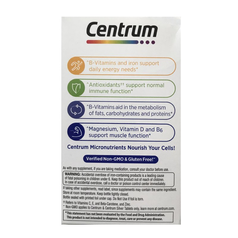 Free shipping Centrum man Multiviamin/Multimineral Supplement 120 tablets
