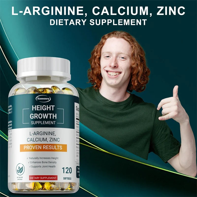 Height Growth Supplements - Bone Strengthening and Growth Promotion for Children, Teens and Adults