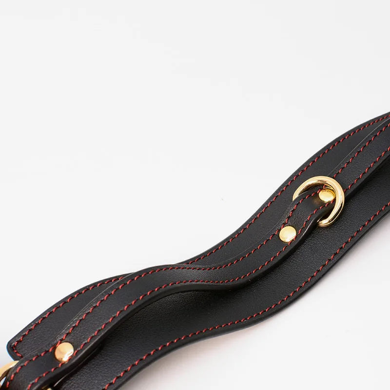 High End Custom Genuine Leather BDSM For Couple Women Men Bondage Accessories Adults Games Products Cross Handcuffs