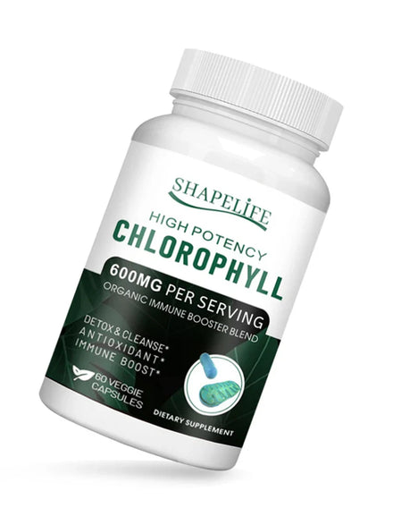 High Potency Chlorophyll Capsules 600mg - For Women & Men Highly Bioavailable Supplement For Energy, Immunity