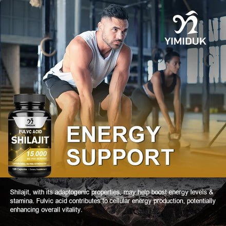 Himalayan Pure Original Shilajit Extract Capsules 85+ Trace Minerals&Fulvic Acid Energy&Hormone Balance Gluten Free Supplement