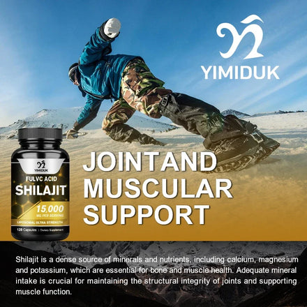 Himalayan Pure Original Shilajit Extract Capsules 85+ Trace Minerals&Fulvic Acid Energy&Hormone Balance Gluten Free Supplement
