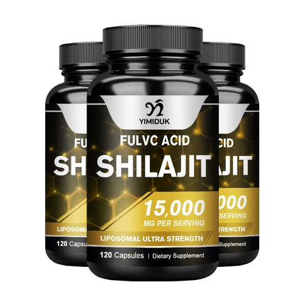 Himalayan Pure Original Shilajit Extract Capsules 85+ Trace Minerals&Fulvic Acid Energy&Hormone Balance Gluten Free Supplement