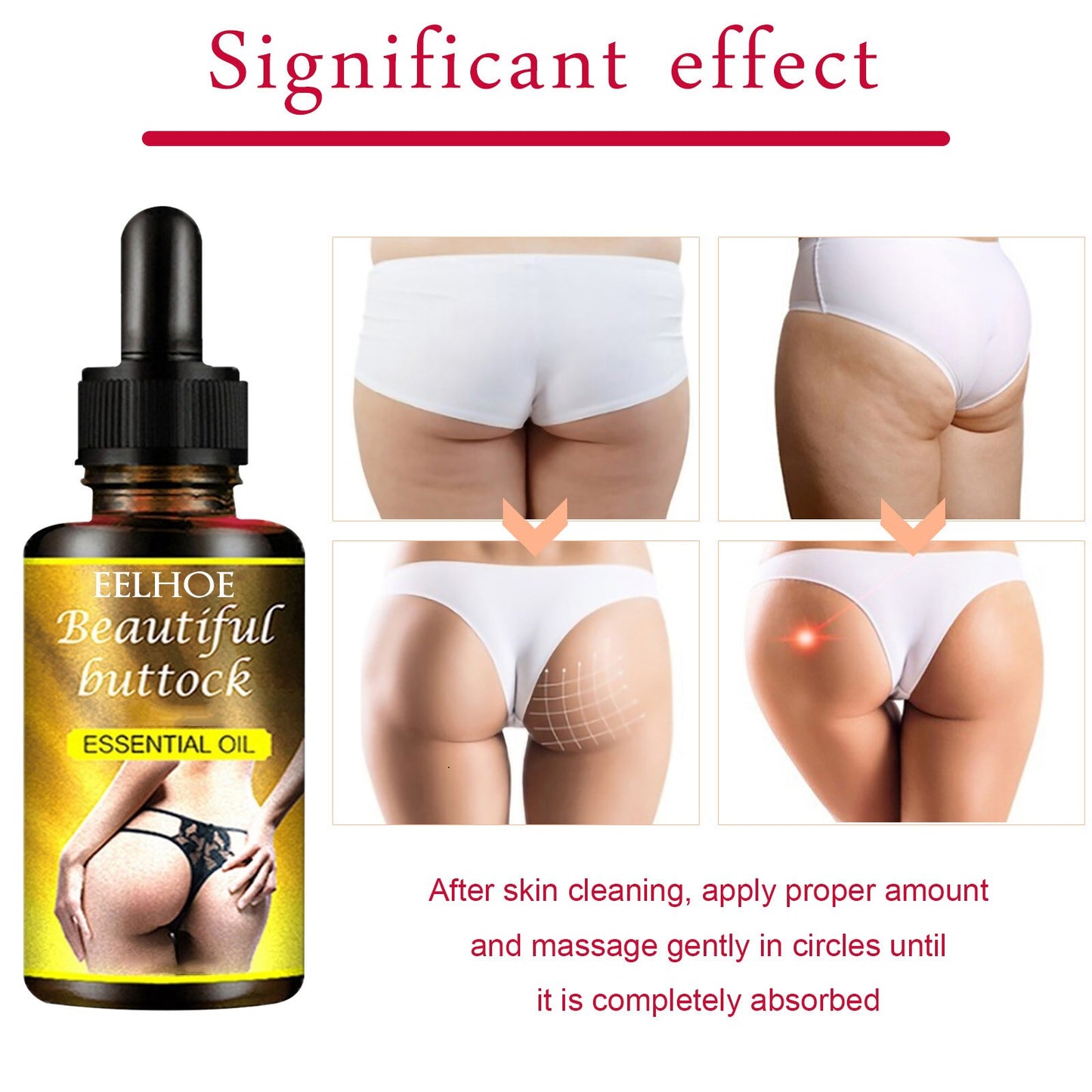Hip Lift Enlargement Pure Natural Oil For Buttocks Up Massage Oil Body Care Essential Oil Butt Increased Sexy Nice Buttocks 30ml