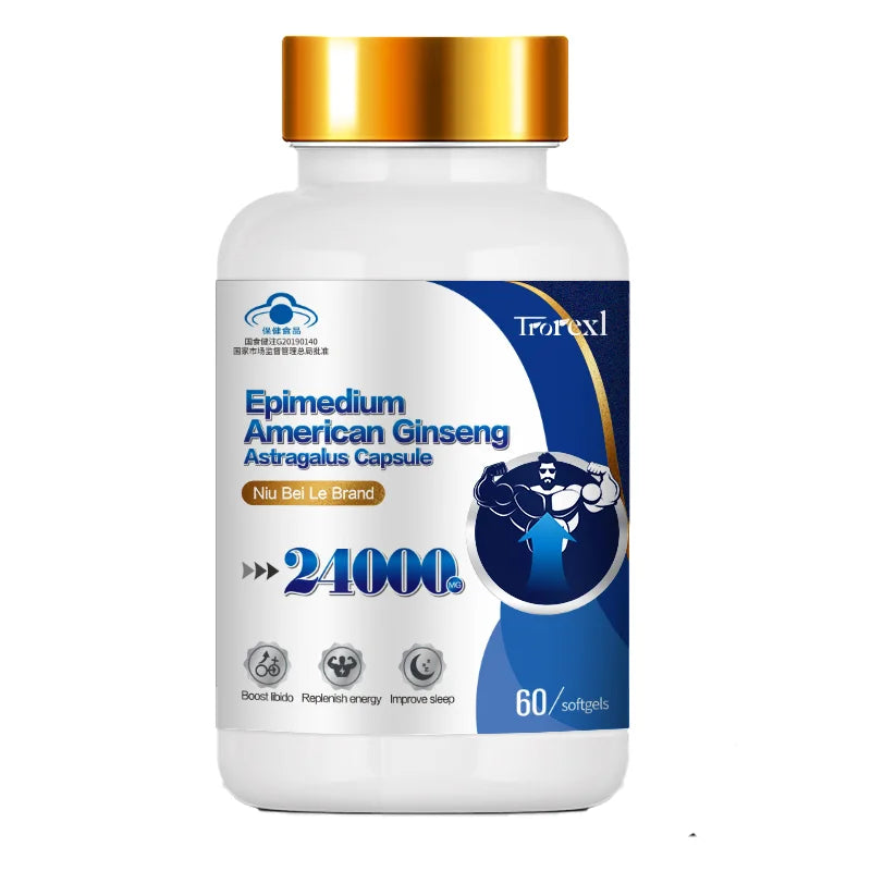 Horny Goat Weed for Men Epimedium Energy Supplement Improve Stamina,energy & Functions for Male Hormone Support Men's Health