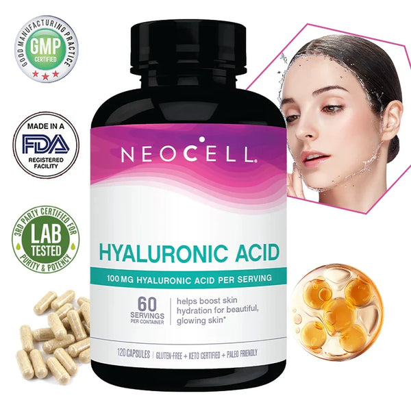 Hyaluronic Acid Supplements - Helps Cushion Joints, Retain Skin Moisture, Restore Skin Firmness, and Promote Energy Production in Pakistan Hyaluronic Acid Supplements - Helps Cushion Joints, Retain Skin Moisture, Restore Skin Firmness, and Promote Energy Production in Pakistan
