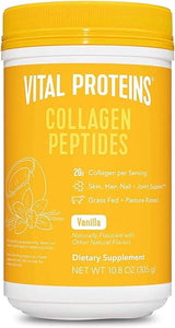 Hydrolyzed Collagen Skin Hair Nail Joint Peptides Powder Supplement with Madagascar Vanilla Beans, Coconut, Hyaluronic Acid and Probiotics, Dairy Free, 10.8 Oz in Pakistan