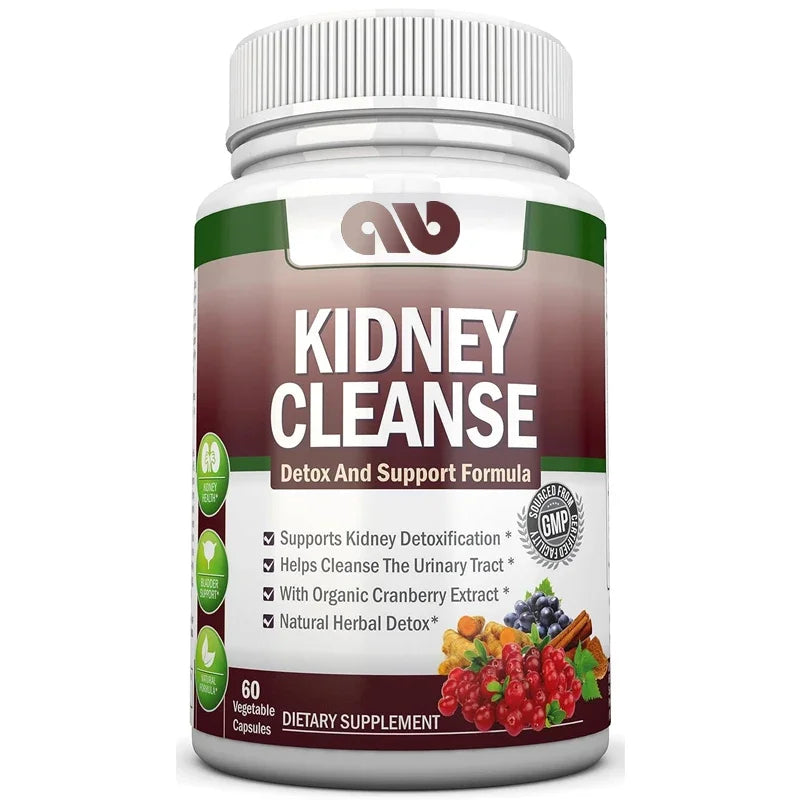 KIDNEY CLEANSE - Detoxification and support for urinary tract, bladder, and kidneys - all natural herbal supplement formula