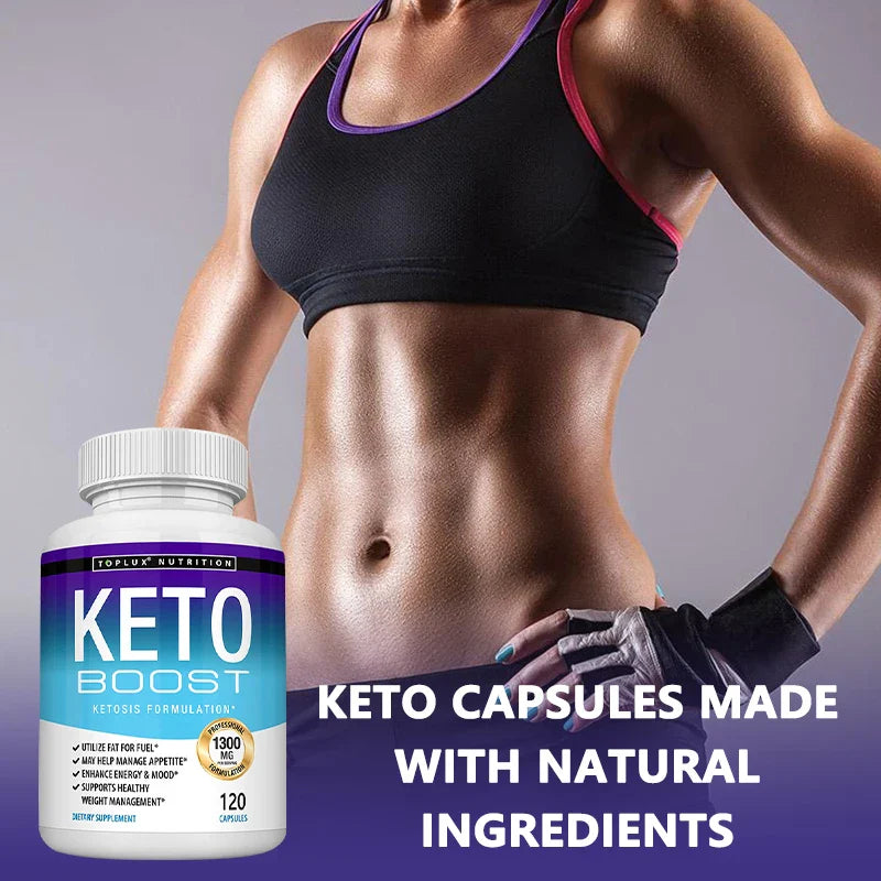 Ketone Capsules - Helps with Healthy Weight Management, Replenishes Energy Levels, Improves Athletic Performance, Burns Fat