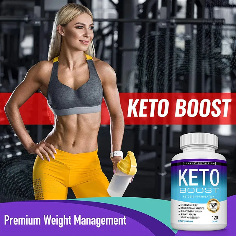 Ketone Capsules - Helps with Healthy Weight Management, Replenishes Energy Levels, Improves Athletic Performance, Burns Fat