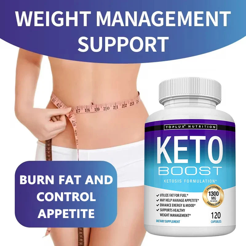 Ketone Capsules - Helps with Healthy Weight Management, Replenishes Energy Levels, Improves Athletic Performance, Burns Fat