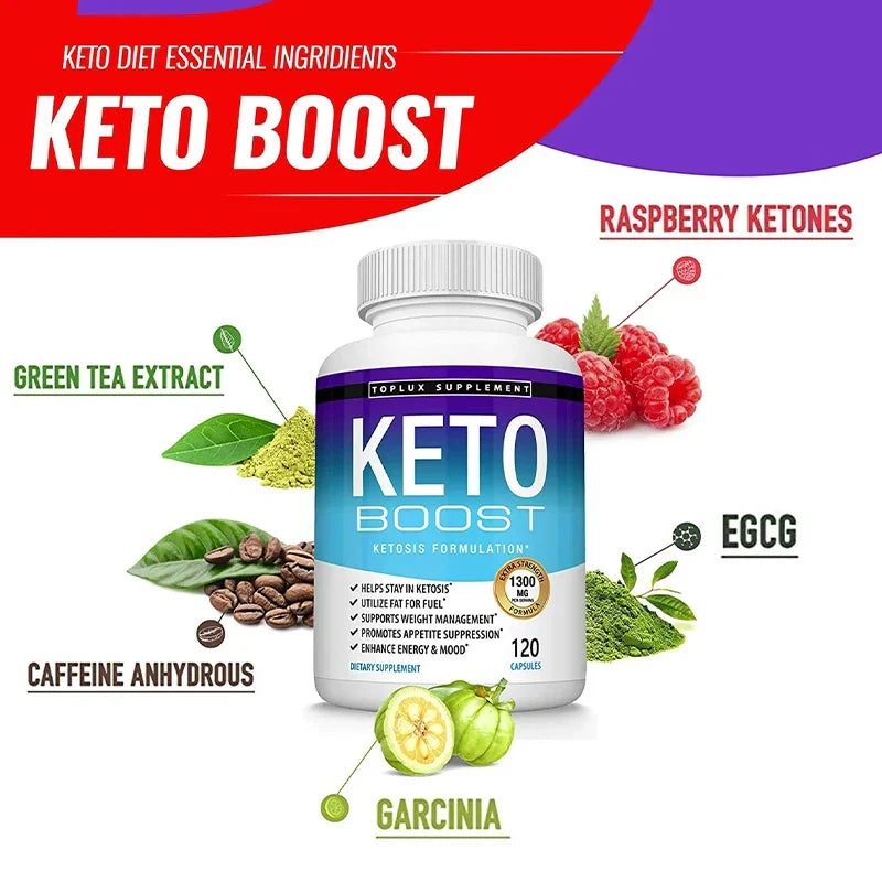Ketone Capsules - Helps with Healthy Weight Management, Replenishes Energy Levels, Improves Athletic Performance, Burns Fat