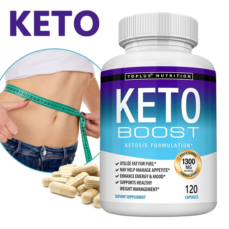 Ketone Capsules - Helps with Healthy Weight Management, Replenishes Energy Levels, Improves Athletic Performance, Burns Fat