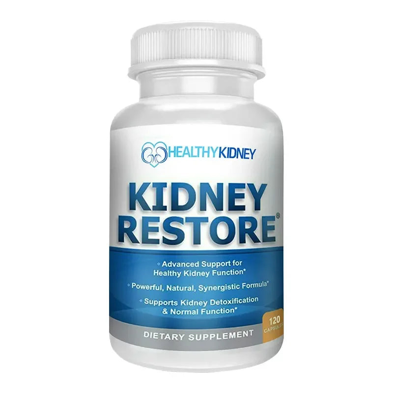 Kidney Cleanse and Health Supplement, Normal Kidney Function & Restoration, Detoxification, Kidney Health Vitamins 120 Capsules