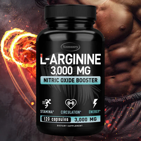 L-Arginine 3000mg - for Energy, Strength and Endurance Support During Exercise | Muscle Mass, Non-GMO in Pakistan L-Arginine 3000mg - for Energy, Strength and Endurance Support During Exercise | Muscle Mass, Non-GMO in Pakistan
