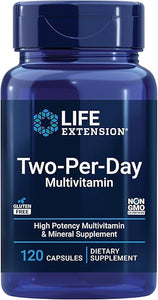 Life Extension Two-Per-Day Multivitamin, vitamins B, C, D, zinc, packed with over 25 vitamins, minerals & extracts, two-month supply, non-GMO, gluten-free, 120 capsules in Pakistan