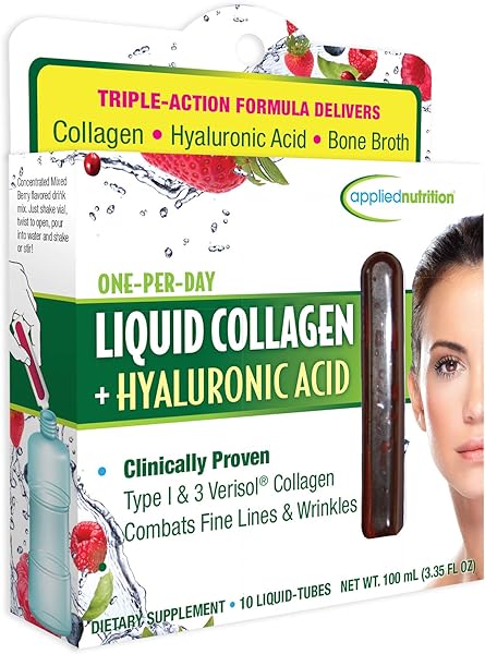 Liquid Collagen + Hyaluronic Acid (10 Count of 0.36 Fl Oz Tubes), 3.35 Fl Oz in Pakistan in Pakistan Liquid Collagen + Hyaluronic Acid (10 Count of 0.36 Fl Oz Tubes), 3.35 Fl Oz in Pakistan in Pakistan