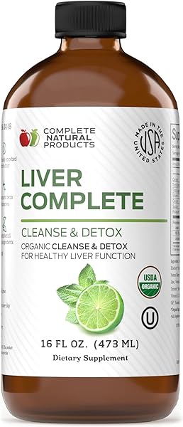 Liver Complete 16oz - Organic Liquid Liver Cleanse & Detox Supplement for High Enzymes, Fatty Liver, & Liver Support in Pakistan