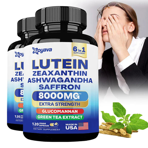 Lutein & Zeaxanthin Supplement 8000 Mg Eye Vitamins with Saffron for Adults, Eye Health Supplement, Supports Vision in Pakistan Lutein & Zeaxanthin Supplement 8000 Mg Eye Vitamins with Saffron for Adults, Eye Health Supplement, Supports Vision in Pakistan
