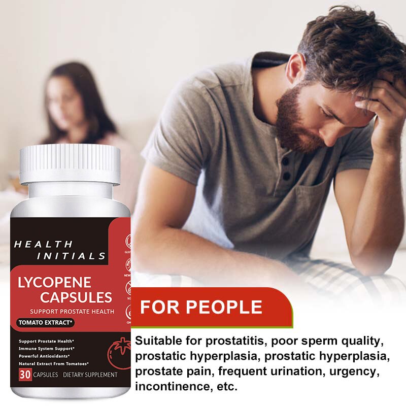 Lycopene Capsules Prostate Treatment Capsule Prostatitis Cure Enlarged Prostate Sperm Quality Supplements Booster