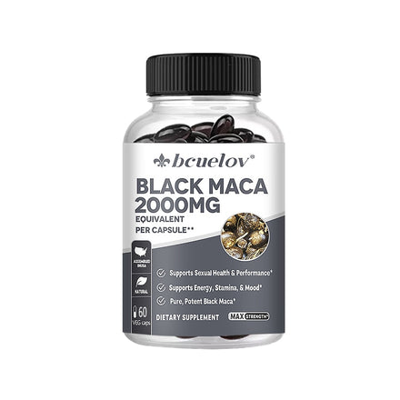 Maca Extract Capsules, Supplement for Men and Women, Enhance Energy, Improve Erection, Vegetarian Capsules