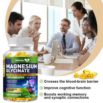 Magnesium Glycinate Capsules Dietary Supplement Support Bone Immune System,Heart Health Mineral Supplement Help Natural Sleep