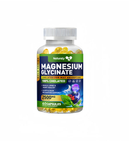 Magnesium Glycinate Capsules Dietary Supplement Support Bone Immune System,Heart Health Mineral Supplement Help Natural Sleep