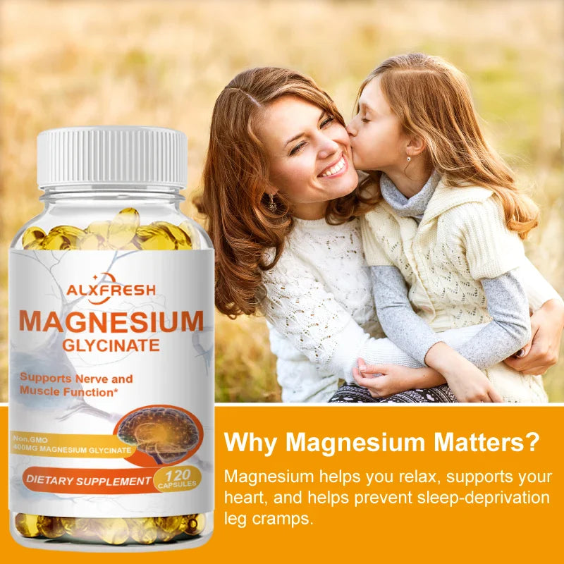Magnesium Supplementation Promotes Improve Sleep Quality Cardiovascular Nerves Function Muscles Recovery Heart Health Mood