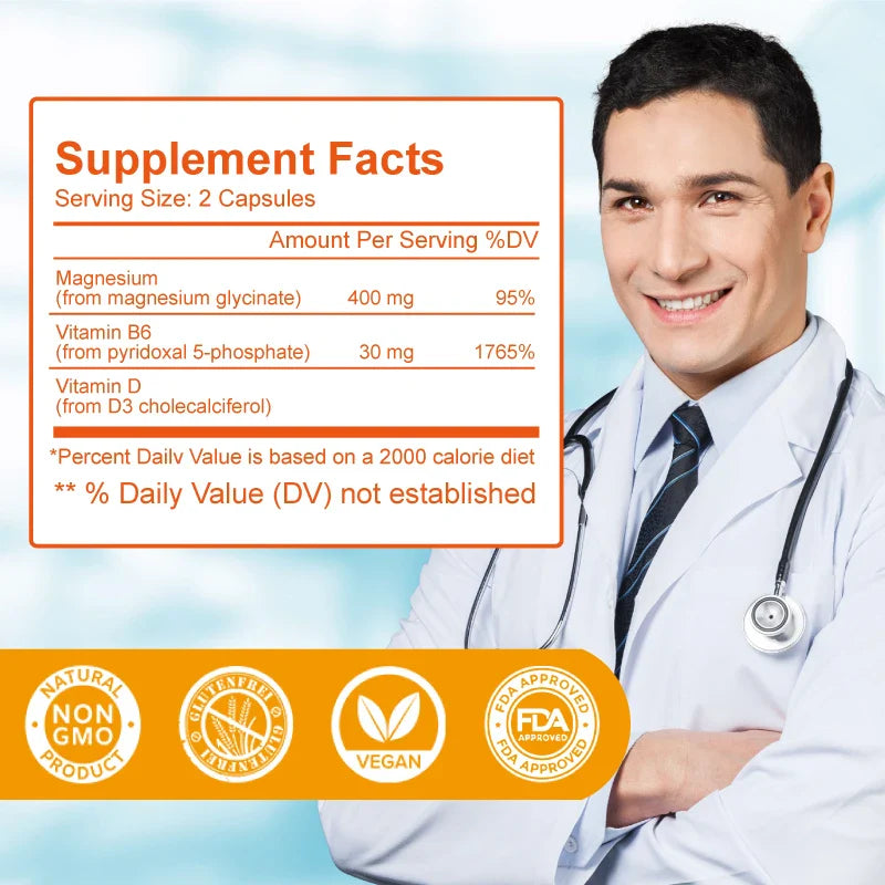 Magnesium Supplementation Promotes Improve Sleep Quality Cardiovascular Nerves Function Muscles Recovery Heart Health Mood