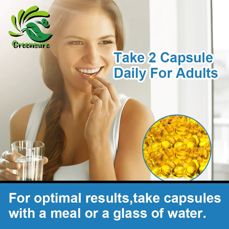 Marine Collagen Capsule for Whitening Beauty Supplement Radiant Skin, Hair, Nails, Joints, & Bones - 60/120 Capsules