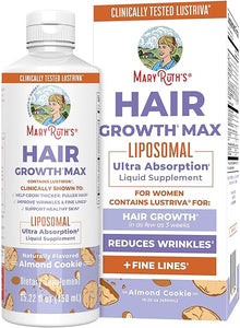 MaryRuth's Women's Hair Growth MAX Liposomal | With Lustriva® + Biotin 10000mcg + Pumpkin Seed Oil| Thicker Hair | Hair Care | Wrinkles, Fine Lines, Skin Care | Ages 18+ | 15.22 Fl Oz in Pakistan