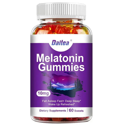 Melatonin 10 mg Adult Gummies (60 Gummies) - Maximum Strength Sleep & Deep Sleep Gummies - Gluten Free, Non-GMO, Vegetarian