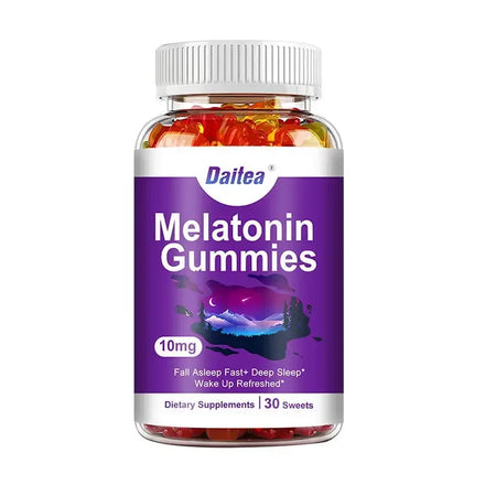 Melatonin 10 mg Adult Gummies (60 Gummies) - Maximum Strength Sleep & Deep Sleep Gummies - Gluten Free, Non-GMO, Vegetarian