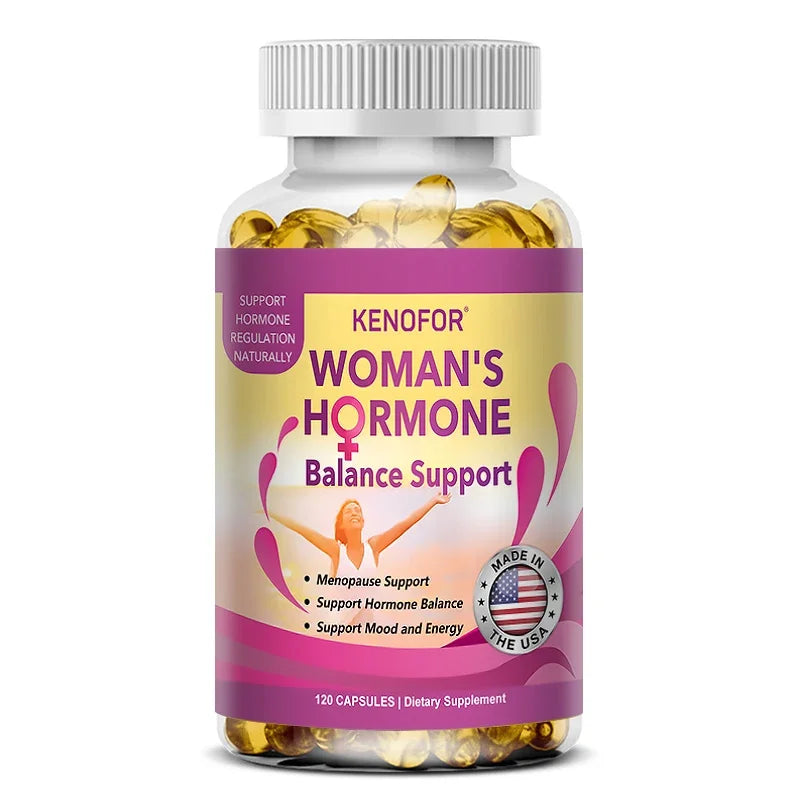 Menopause Support Supplement for Women - Relieves Fatigue, Bloating, Hot Flashes, Mood Swings - Supports PMS, PMDD, PCOS